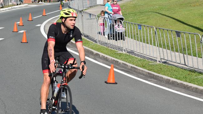 Athletes at the Sunshine Coast Ironman 70.3 2023.