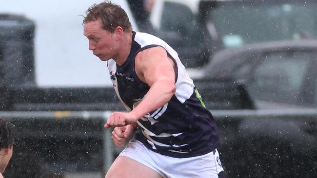 Jake Armistead in action for Melton Centrals. Picture: Hamish Blair