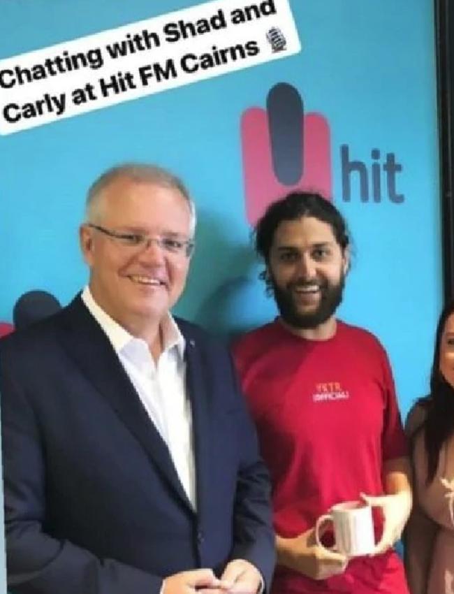 The offending picture which has lead to the dismissal of 2GOs new breakfast co-host before he even started. PICTURE: Instagram