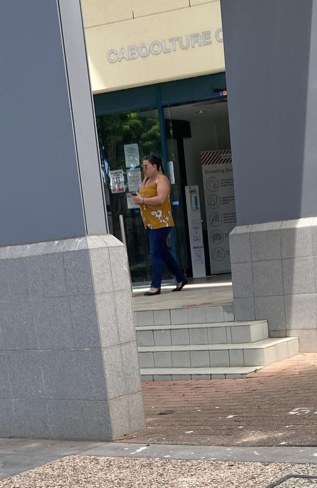 Arana Hills woman Renee Maree Thorpe leaves Caboolture Magistrates Court.