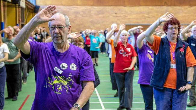 HEALTHY: Tai Chi conference held at the UQ Gatton Campus. Picture: Dominic Elsome