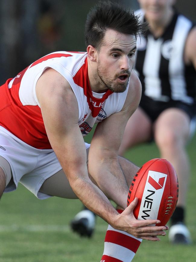 Matthew Freestun in action for West Footscray. Picture: Local Legends Photography