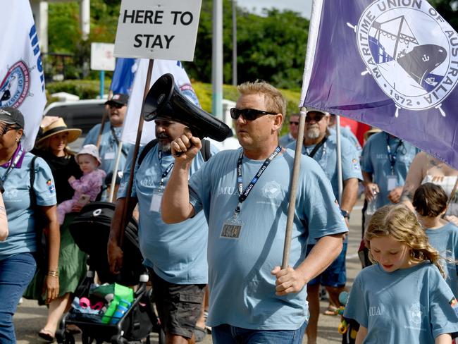 Townsville Labor Day March at Strand Park. Picture: Evan Morgan