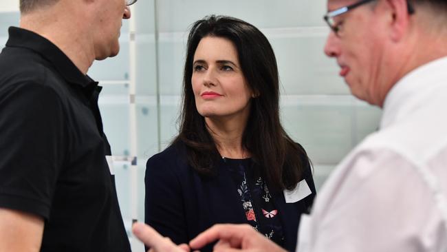 Labor candidate for Dickson Ali France at the ballot draw for the seat of Dickson. Picture: AAP