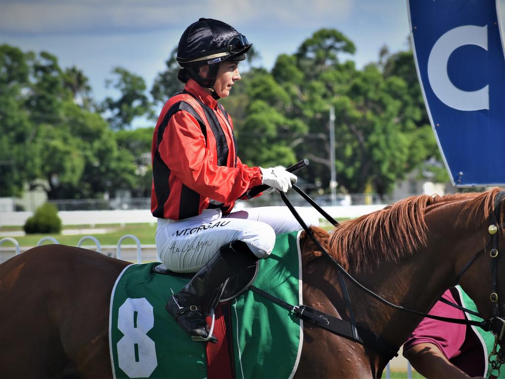 Jockey Tegan Harrison at Clarence River Jockey Club in Grafton on Tuesday, 2nd February, 2021. Photo Bill North / The Daily Examiner