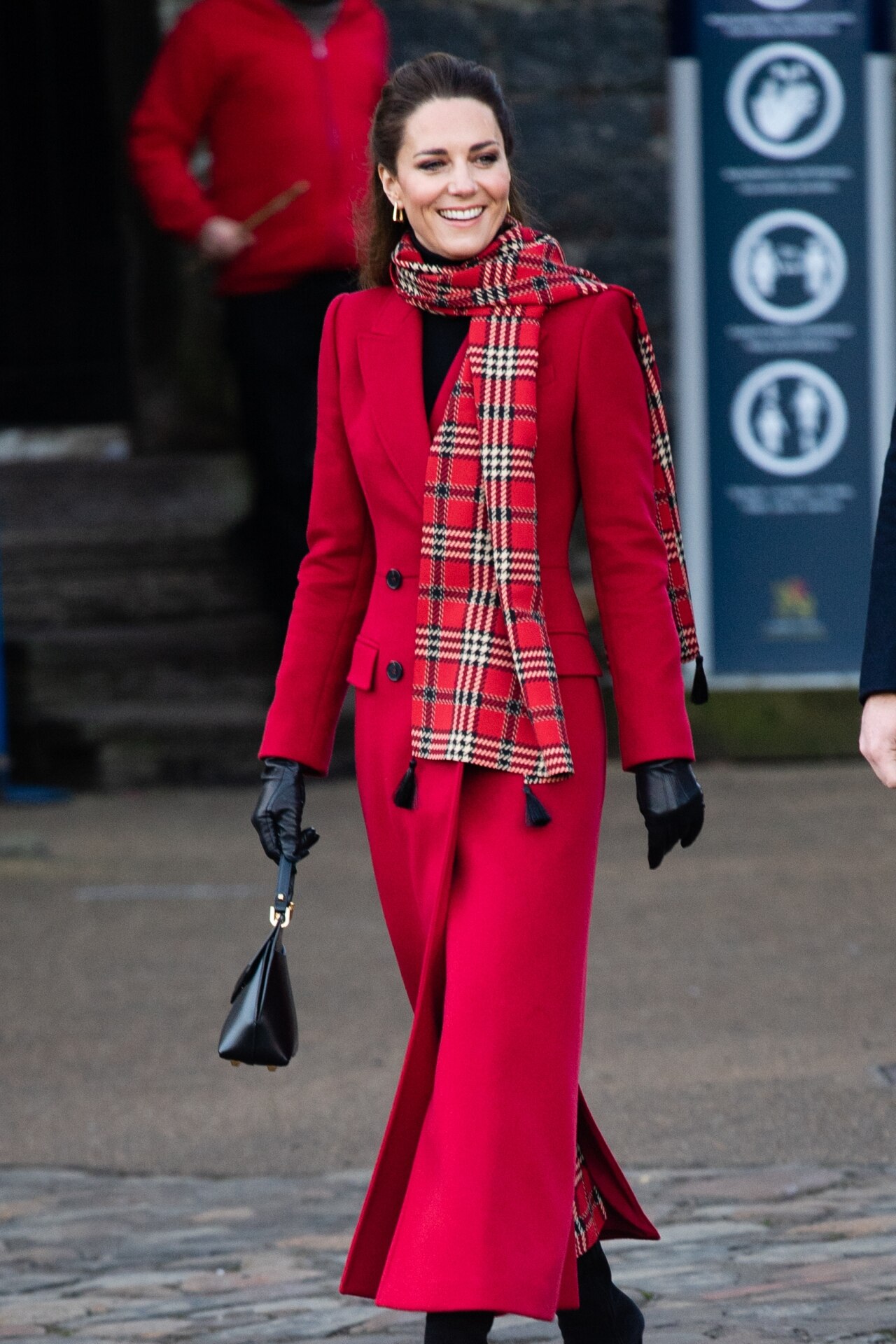 <h3>December 8, 2020</h3><p>Catherine, Princess of Wales during a visit to Cardiff Castle with Prince William, Duke of Cambridge in Cardiff, Wales.</p>