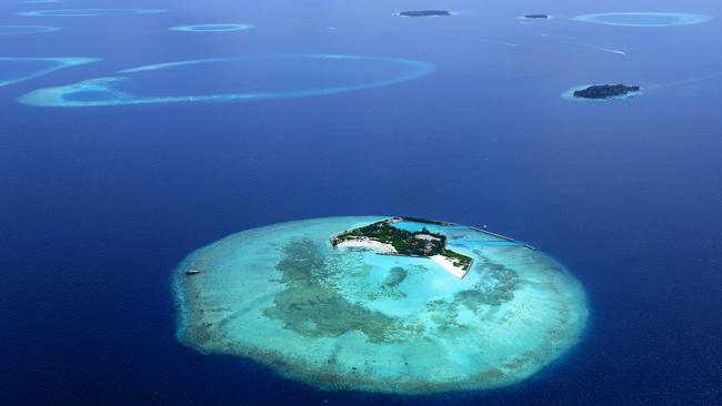 Data shows that Pacific islands and the Maldives, above, are growing rather than being inundated. Picture: iStock