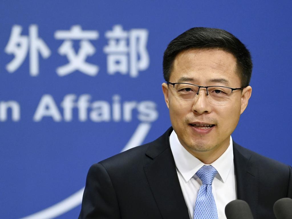 China's Foreign Ministry spokesman Zhao Lijian. Picture: Kyodo News via Getty Images