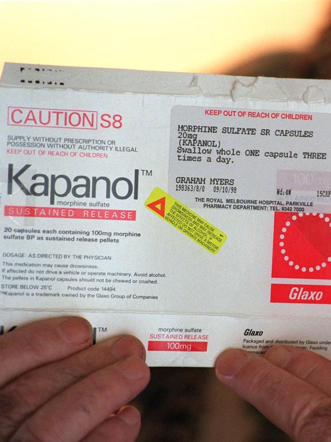 Pain-relief tablet Kapanol will also be subsidised for patients in their final weeks of life