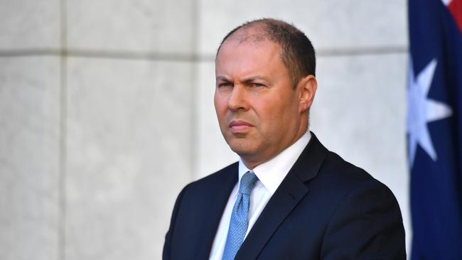 Treasurer Josh Frydenberg was forced to clarify his position on a university bailout. Picture: AAP