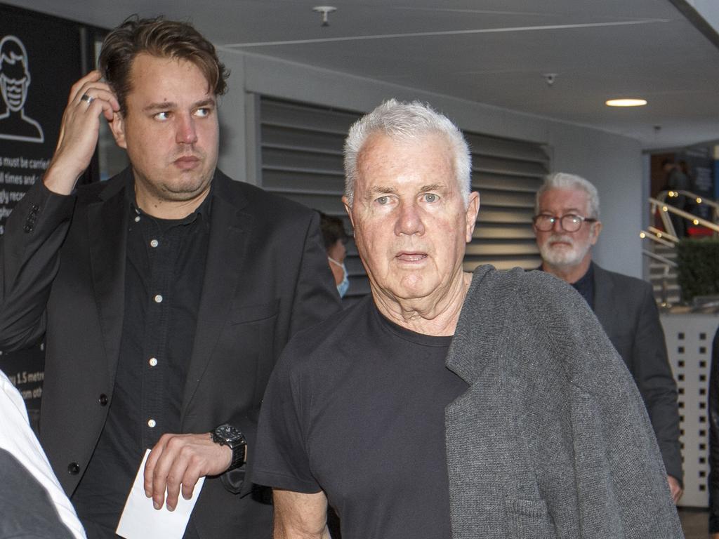 Daryl Braithwaite arrives to pay tribute to at Rod Laver Arena for the State Memorial service for music industry icon Michael Gudinski. Picture: David Geraghty