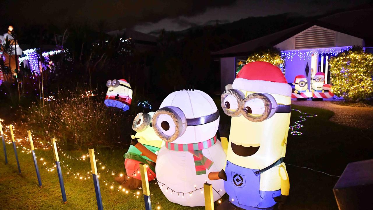 Christmas lights on Rainsford Place, Buderim. Picture: Patrick Woods.