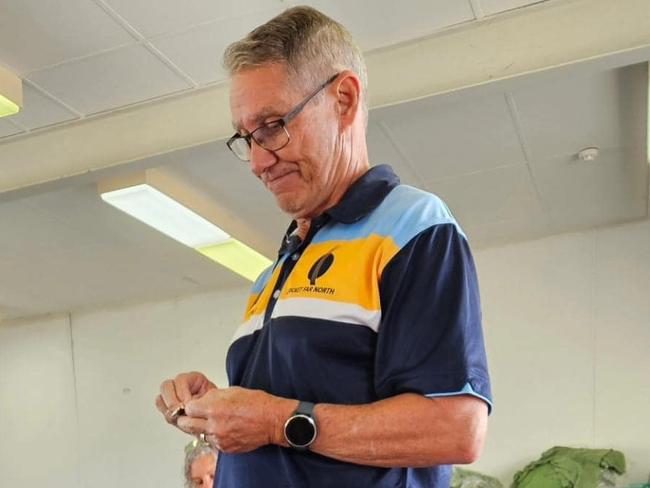 Pictured: Julian Warnock awarded Cricket Far North life membership for his decades of service to the local cricketing community. Cricket Far North 2024. Source: Cricket Far North Facebook