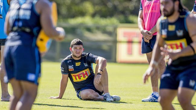 Titans training session at Parkwood. Ash Taylor. Picture: Jerad Williams