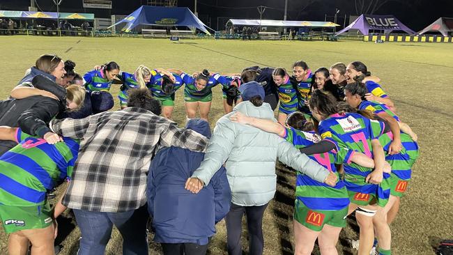 The GPS premier grade women team celebrating their win.