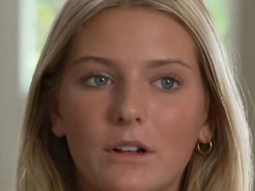 Ella Reed speaks to Seven News after she was attacked by a shark in Florida