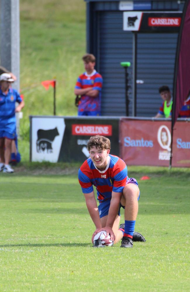 Ballymore Cup rugby action at the Albany Creek Brumbies Junior Rugby Union Club on Friday, April 12, 2024.