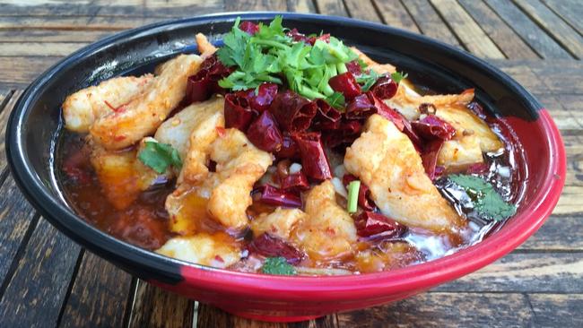 Taste Legend’s Mao Xuewang, fish fillets in hot chilli oil. Photo: Jenifer Jagielski