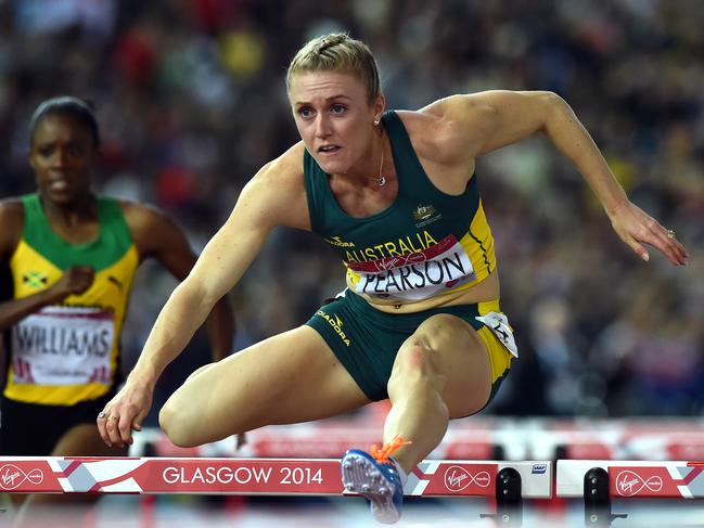 Australia's Sally Pearson wins the final of the women's 100m hurdles athletics event at Hampden Park during the 2014 Commonwealth Games in Glasgow, Scotland on August 1, 2014. AFP PHOTO / BEN STANSALL / AFP PHOTO / BEN STANSALL