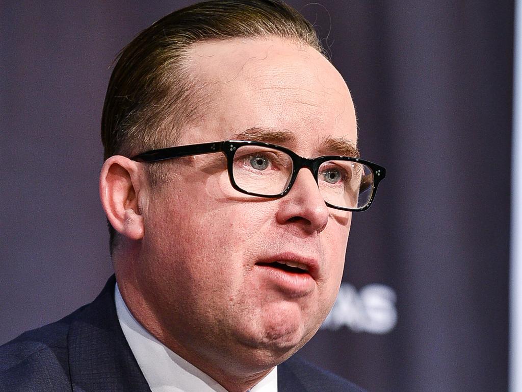 Qantas CEO Alan Joyce has accused state premiers of shutting down their borders for political gain rather than medical reasons. Picture: Flavio Brancaleone/NCA NewsWire