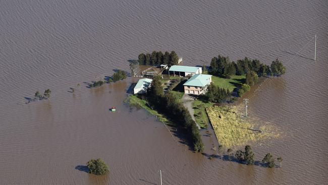 Flooding in the Hunter Region this year following days of storms and heavy rains. picture: David Swift-Pool/Getty Images