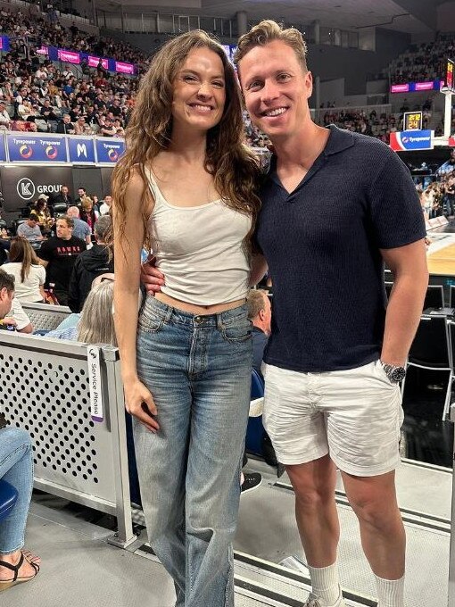 Laura, pictured with husband Dalton, said she used to constantly think about her body. Picture: Instagram