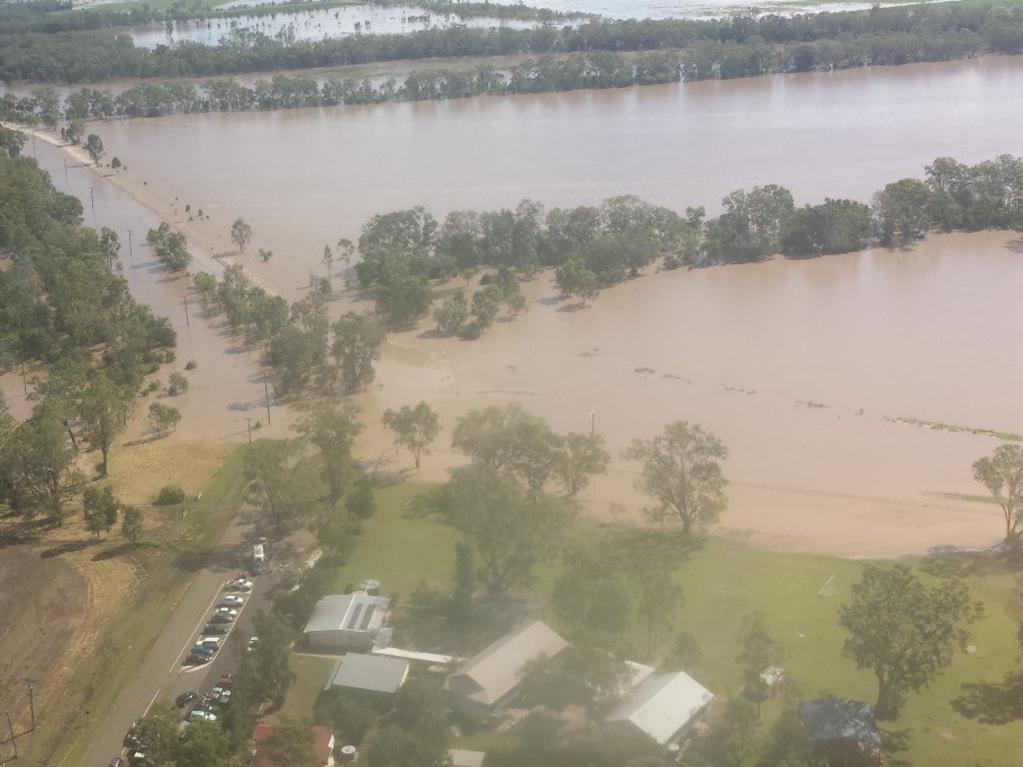 Images by a Telstra team member taken while flying over Jambin and surrounds following Cyclone Marcia. Photo contributed