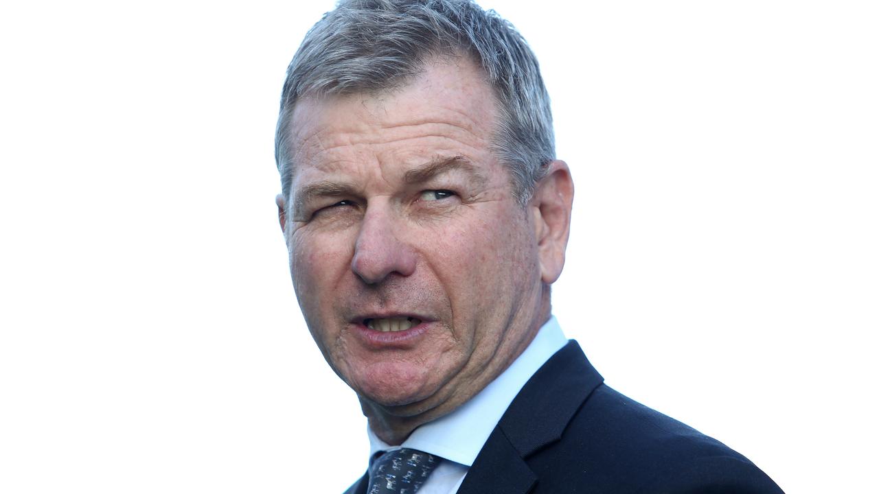 SYDNEY, AUSTRALIA - NOVEMBER 03: Kris Lees trainer of Never Talk after winning race 8 the ACY Securities Sprint at Royal Randwick Racecourse on November 03, 2020 in Sydney, Australia. (Photo by Jason McCawley/Getty Images for the Australian Turf Club)