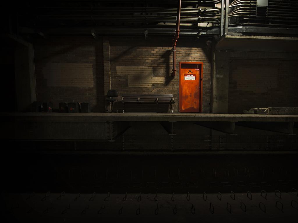 An abandoned tunnel and platform under Sydney's Central Station. Photos: Chris McKeen