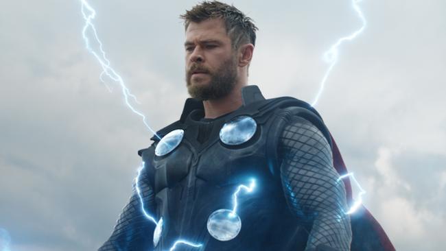 Chris Hemsworth as Thor in a scene from Avengers: Endgame.