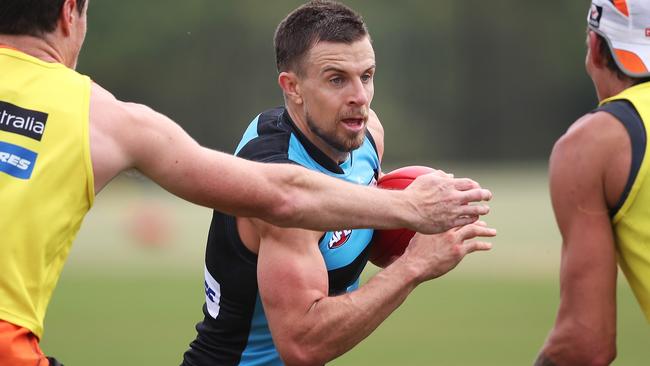 Brett Deledio is ready to make his AFL return. Picture: Phil Hillyard