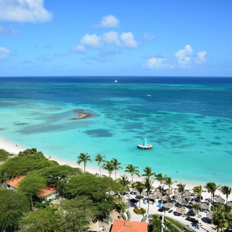 Eagle Beach Aruba in the Caribbean came second on the list for 2023. Picture: TripAdvisor