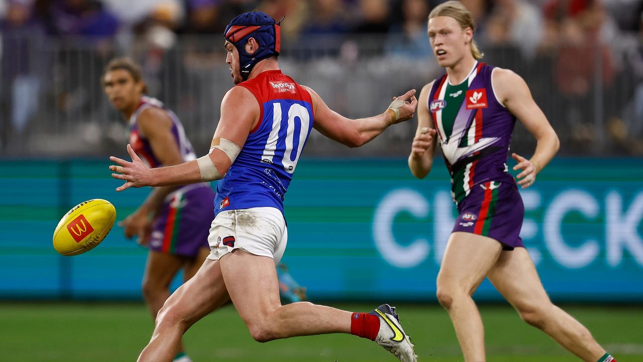 Angus Brayshaw starred in a return to the midfield. Picture: Paul Kane/Getty Images