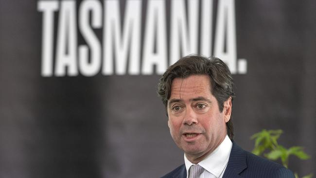 AFL chief executive Gillon McLachlan will confirm a Tasmanian team on Wednesday. Picture Chris Kidd