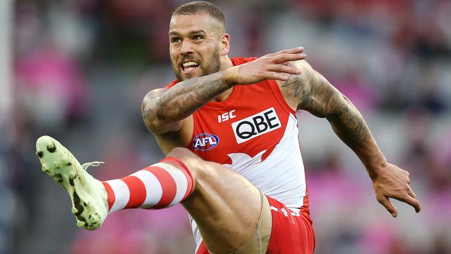 Lance Franklin will play his 300th game in 2019. Picture: Michael Klein