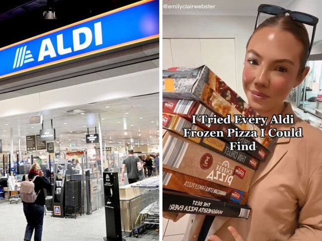 Woman has ranked seven Aldi pizzas. Picture: Supplied