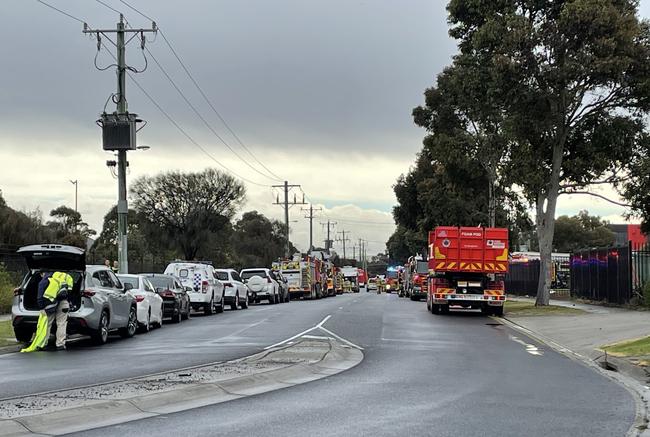 A man has died following a chemical explosion at a factory in Derrimut on Thursday.