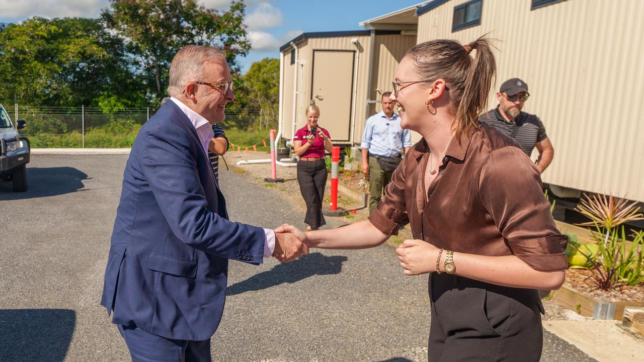 ROCKHAMPTON, AUSTRALIA. 07 JANUARY, 2025. The Prime Minister, Anthony Albanese, is in Rockhampton today with Minister Catherine King, Senator Nita Green and Labor's Candidate for Capricornia, Emily Mawson at Rockhampton ring road. Picture: PMO via NewsWire