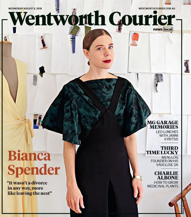 Spender on the cover of the Wentworth Courier.