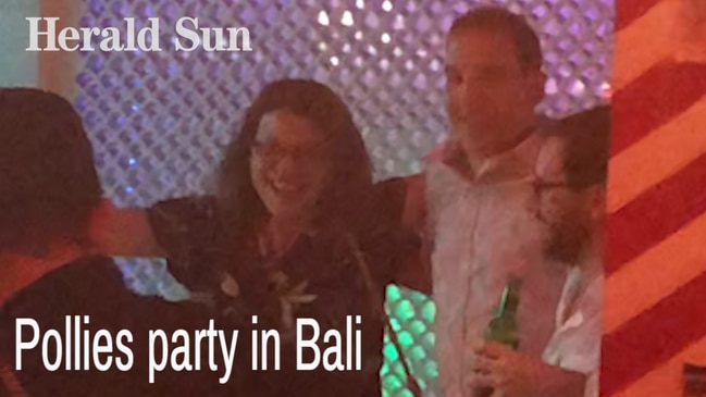 Pollies party in Bali