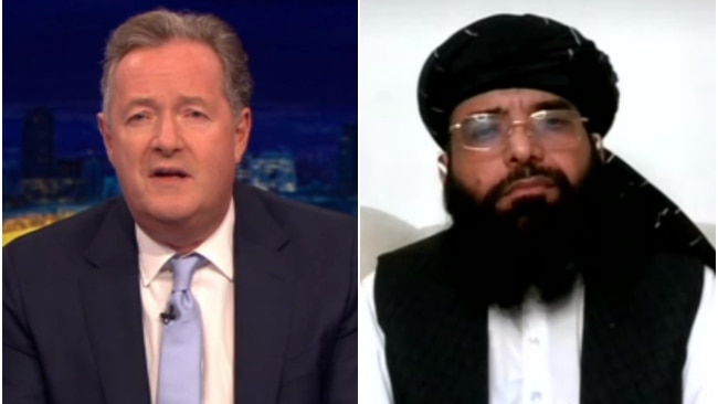 Taliban spokesperson Suhail Shaheen spoke to Piers Morgan on Wednesday night. Picture: Piers Morgan Uncensored