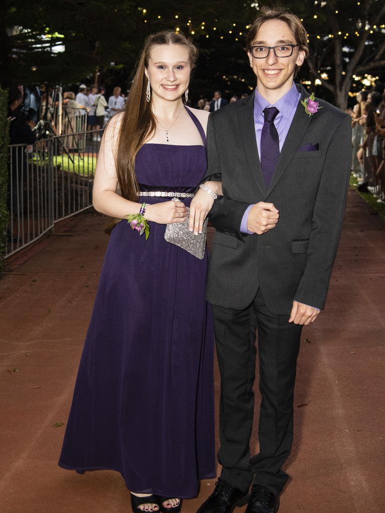 Sam Chapman and partner Jasmine Tarlington at St Mary's College formal at Picnic Point, Friday, March 24, 2023. Picture: Kevin Farmer