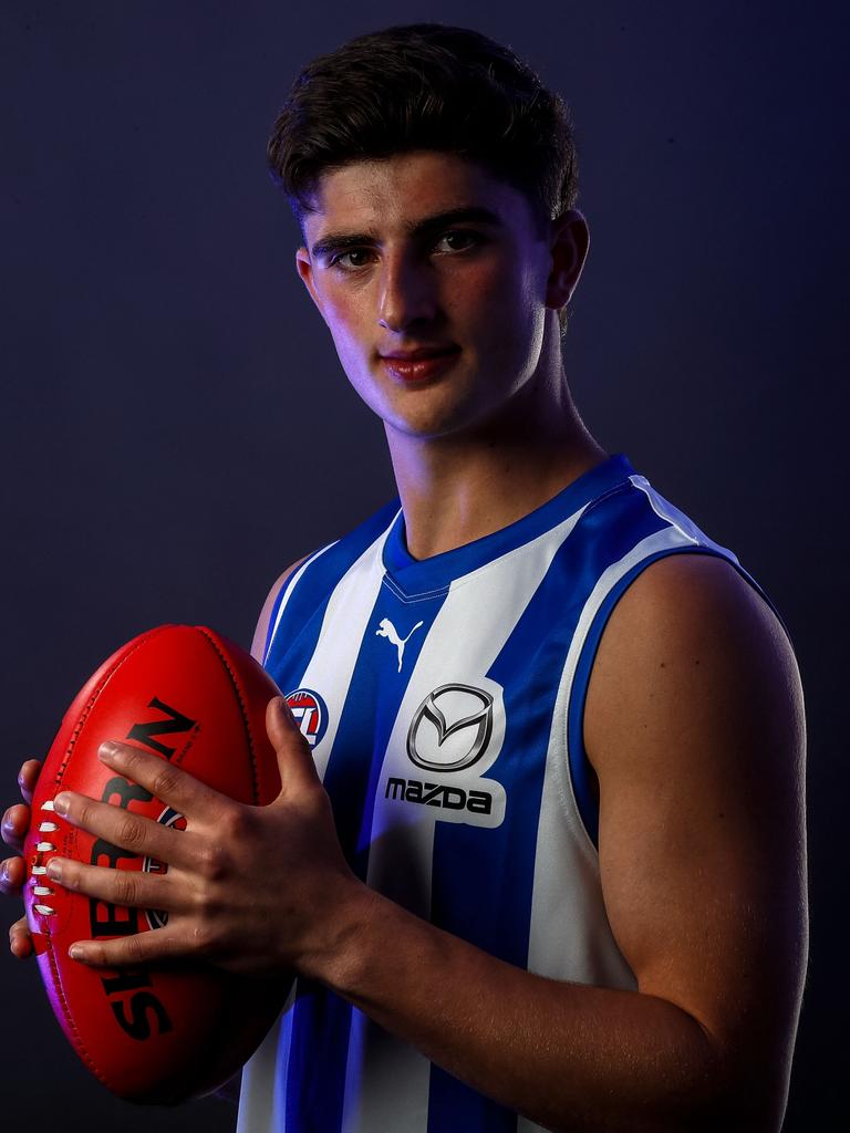 Harry Sheezel was picked by North Melbourne with the third selection. Picture: Darrian Traynor/AFL Photos