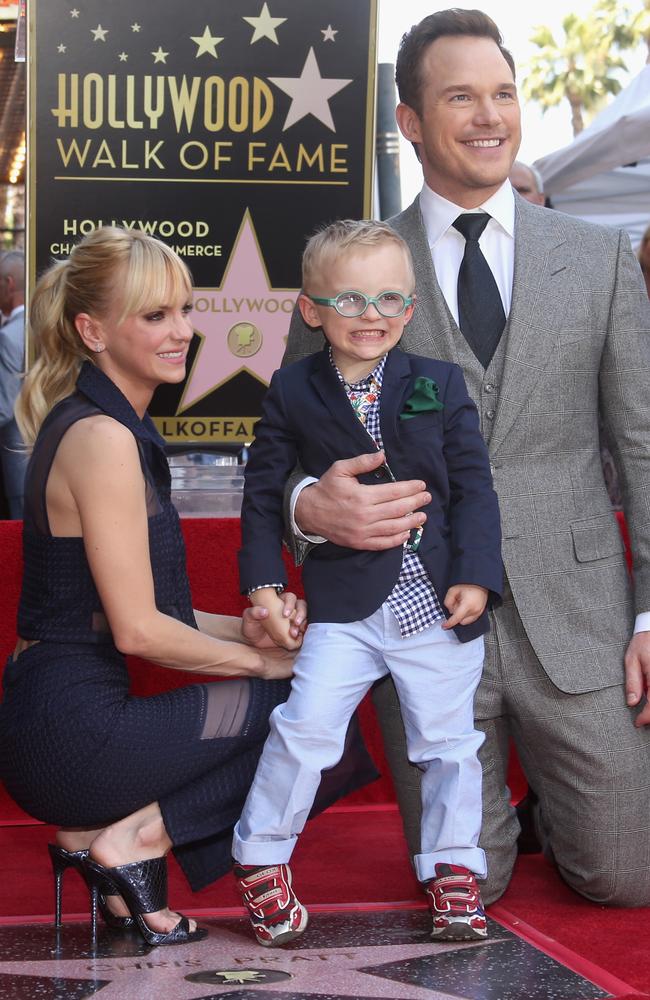 Pratt and Faris have filed for joint custody of their son, Jack. Picture: Jesse Grant / Getty Images.