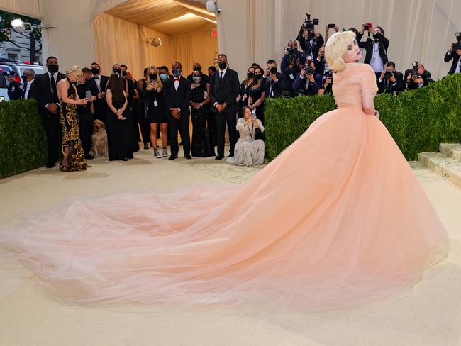 Billie in Oscar de la Renta. Picture: Getty Images