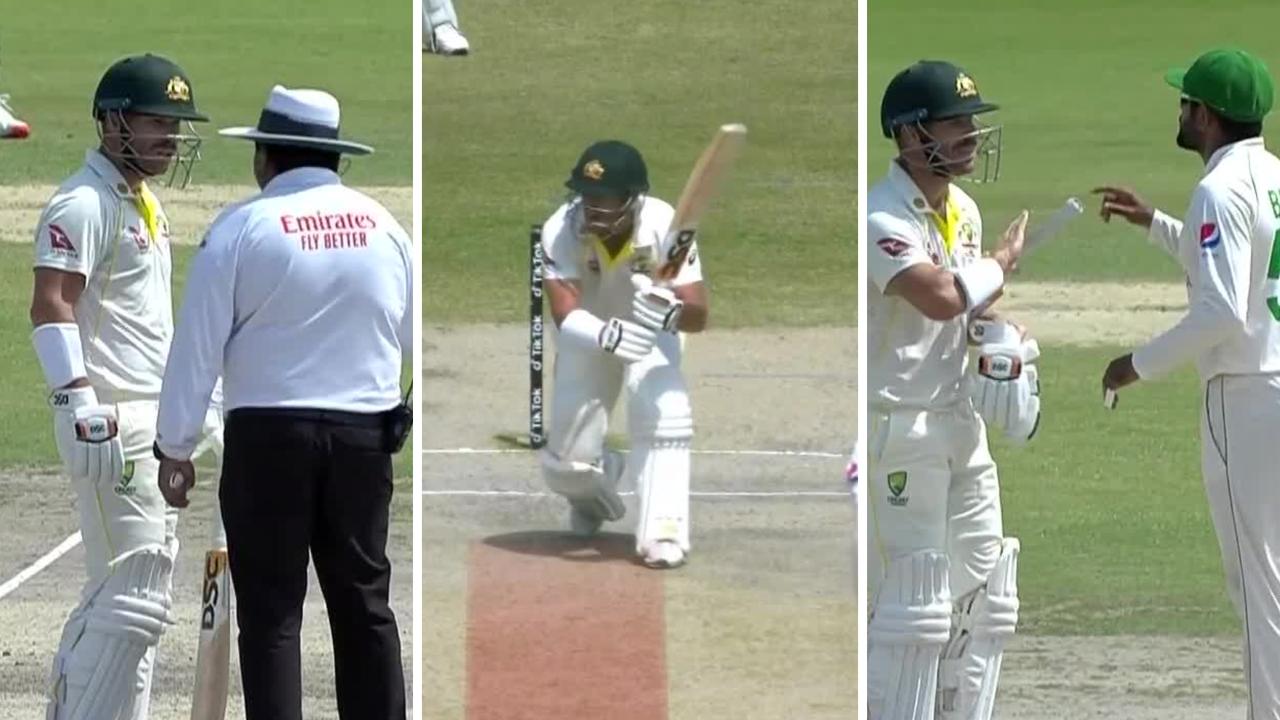 'Show me the rule book...' Warner furious as heated umpire debate stops Test