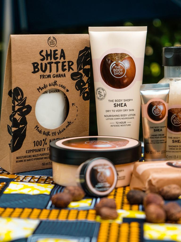 The Body Shop has sold shea products for 25 years. Picture: Jessica Sarkodie for The Body Shop