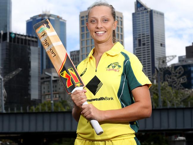 Cricketer Ashleigh Gardner is set to make her Australian national debut this week, she is pictured at Southbank Picture: Mark Wilson