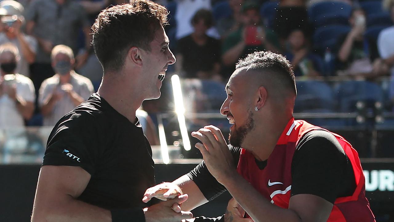 Thanasi Kokkinakis and Nick Kyrgios have thrilled fans.