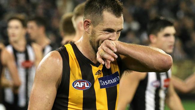 This is likely to be the first time since 2009 that Hawthorn hasn’t played finals. Picture: Wayne Ludbey